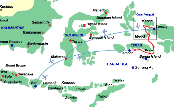 Banda Sea Dive Trip, Sorong to Ambon