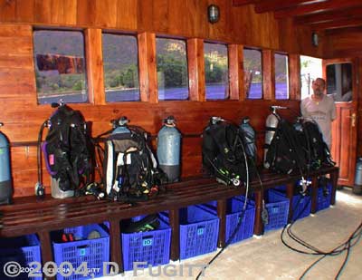 indonesia liveaboard dive deck